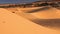 View White Sand Dune Hills with Tracks