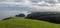 View of the wild and savage coast at the Cabo de Penas in Asturias