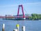 View of willems bridge in Rotterdam
