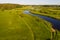 View of the winding bed of the Sorot river