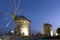 View of windmill in Alacati town,Izmir,Turkey