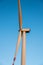 View of windmill during summer day