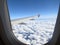 View from the window on the wing of the aircraft and stunningly beautiful clouds, photo number two
