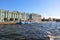 View of Winter Palace from Neva river. St.Petersburg, Russia