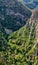 View from Witches Dance Floor onto Rosstrappe rock formation and Bode river valley.