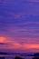 View of wonderful sky after heavy rain which has Tinsulanonda bridge at Songkhla lake, Songkhla province, Thailand