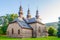 View at the Wooden church of Nativity of Mary in Losie village - Poland