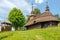 View at the Wooden Church of Saint Michael Archangel in Inovce village - Slovakia