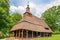 View at the Wooden Church of Saint Michael Archangel in village Topola, Slovakia