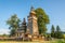 View at the Wooden church of St. Paraskevi in Kwiaton village - Poland