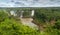 View of world famous Iguasu waterfalls in Argentina