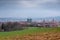 View of the World Heritage city of Bamberg on a cloudy spring day with the bamberg cathedral in the middle