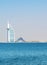 The view on world\'s first seven stars luxury hotel Burj Al Arab Tower of the Arabs