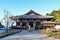 View of the worship hall Todaiji Hokkedo or Sangatsudo Buddhist temple in Nara, Japan