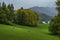 View from the Wray castle to the shoreline of lake Windermere,