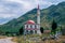 View of Xhamia Mosque building in Rec village, Albania