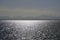 View from the yacht on the roadstead in the Red Sea to the mountains and the city of Hurghada.