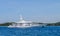 View of the Yacht "Talisman C" in Front of moorings, Rovinj Croatia