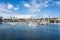View of yachts and boats in Rushcutters Bay in Sydney, Australia