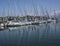 View of yachts in Fethiye harbour, Turkey