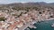 A view of yachts in the main marine at Aegina Island, Saronic Islands