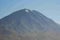 view from yanaguara to the misti volcano without snow arequipa peru