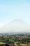 view from yanaguara to the misti volcano without snow in arequipa peru