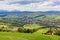 View on Yasinia village. Carpathian mountains, Ukraine