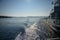 View of the Yenisei River from the ferry