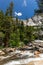 View of Yosemite National Park from Mist Trail and John Muir Trail,