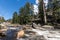 View of Yosemite National Park from Mist Trail and John Muir Trail, California, USA.