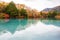 View of Yuno Lake in autumn season at Nikko national park, Nikko, Japan.