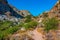 View of Zakros Gorge at Greek island Crete