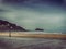 View of Zarautz and Getaria Basque Beach Landscape North of Spain