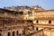 View of zenana in the fourth courtyard of Amber Fort, Rajasthan, India