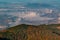 View of Zilina town from Mala Fatra mountains during autumn