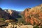 View on Zion National Park from Angel\'s landing point