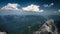 View from the Zugspitze peak on Garmisch-Partenkirchen and Eibsee time-lapse