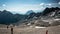 View from the Zugspitze peak time-lapse