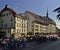 View of Zytglogge center with bicycle parking from UNESCO Bern city. Switzerland