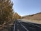 View of the Ã‡amardÄ± Road in autumn