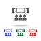 viewers in the cinema icon. Elements of cinema and filmography multi colored icons. Premium quality graphic design icon. Simple ic