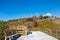 Viewing platforms at glacier Perito Moreno in Patagonia