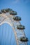 Viewing Pods on a Ferris wheel in city