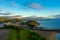 viewing point on the coast of Orio, Gipuzkoa, Basque country. Route from San Sebastian to city of Orion via Monte Igueldo on foot