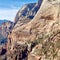 Viewpoint Angel`s Landing, Zion National Park, Utah, USA