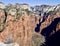 Viewpoint Angel`s Landing, Zion National Park, Utah, USA