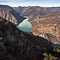 Viewpoint Banjska rock at Tara mountain looking down to Canyon of Drina river, west Serbia