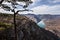 Viewpoint Banjska rock at Tara mountain looking down to Canyon of Drina river, west Serbia