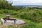 Viewpoint Butte de Vauquois in France with overview WW1 battlefield